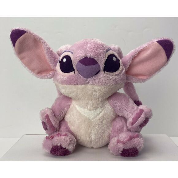 Disney Parks Lilo & Stitch Plush Stuffed Girlfiend Angel Pink Hearts 8" Tall - Picture 1 of 6